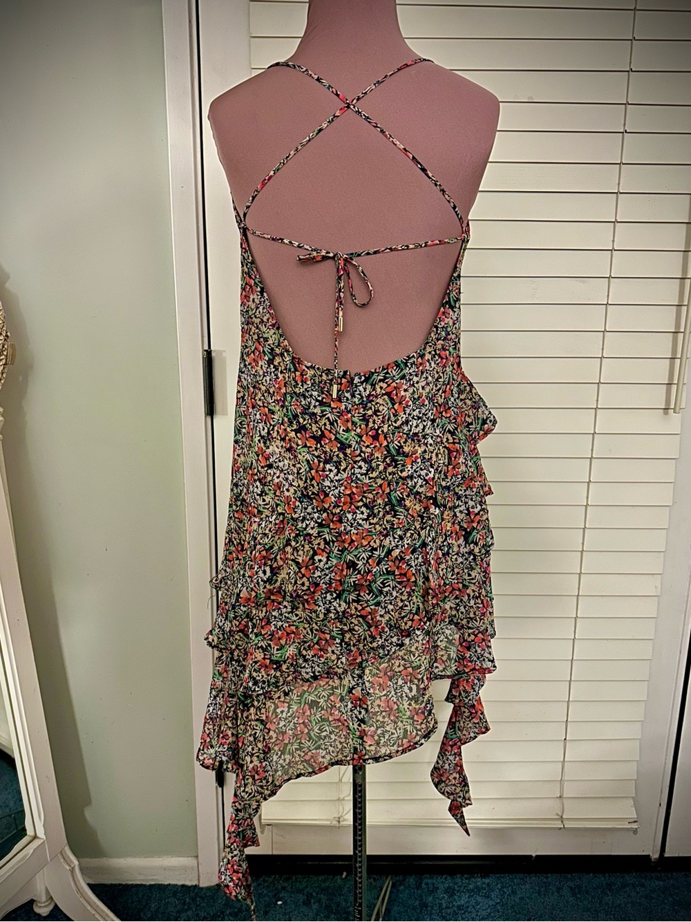 AFRM Floral Asymmetrical Dress - Multicolor - Picture 8 of 8